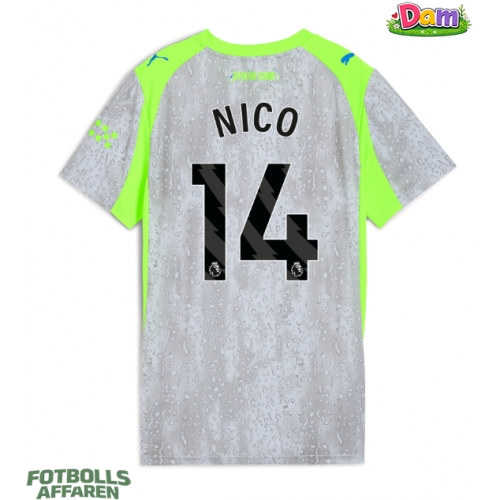 Manchester City Nico Gonzalez #14 Tredje Tröja Kvinnor 2025-26 Kortärmad